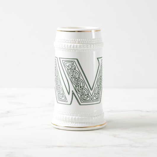 KRW - W - Celtic Monogrammed Stein Bierpul (Center)