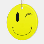 KRW Winking Smile Face Double Ornement (Gauche)
