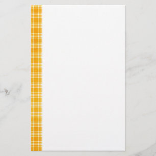 KRW Yellow Check Stationery Briefpapier