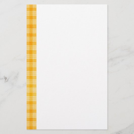 KRW Yellow Check Stationery Briefpapier (Voorkant)