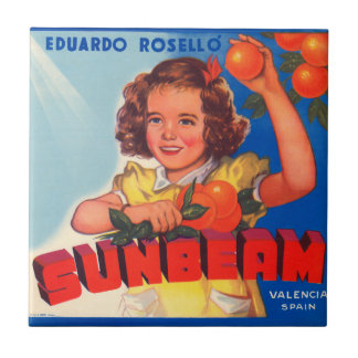 KRW zonnebeugel Oranje Kratelabel Magnet Tegeltje