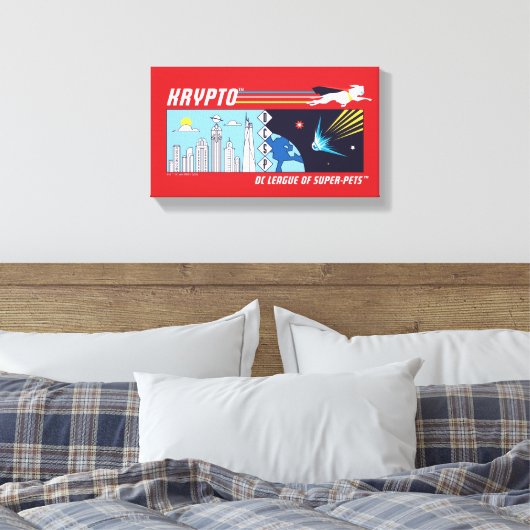 Krypto Buitenruimte naar Metropolis Canvas Afdruk (Insitu (Slaapkamer))