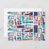 Krypto Comic Panel Pattern Briefkaart (Voorkant / Achterkant)