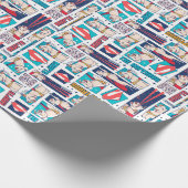 Krypto Comic Panel Pattern Cadeaupapier (Hoek)