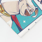 Krypto Comic Panel Pattern Fleece Deken (Hoek)