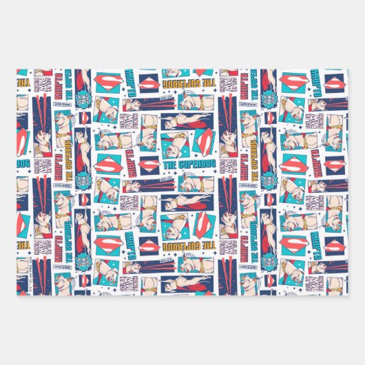 Krypto Comic Panel Pattern Inpakpapier Vel (Voorkant 2)