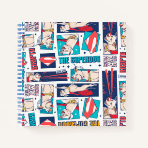 Krypto Comic Panel Pattern Notitieboek