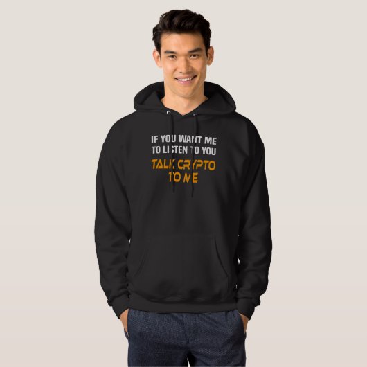 Krypto Crypto Trader Gezegde Krypto Currency Miner Hoodie (Voorkant volledig)
