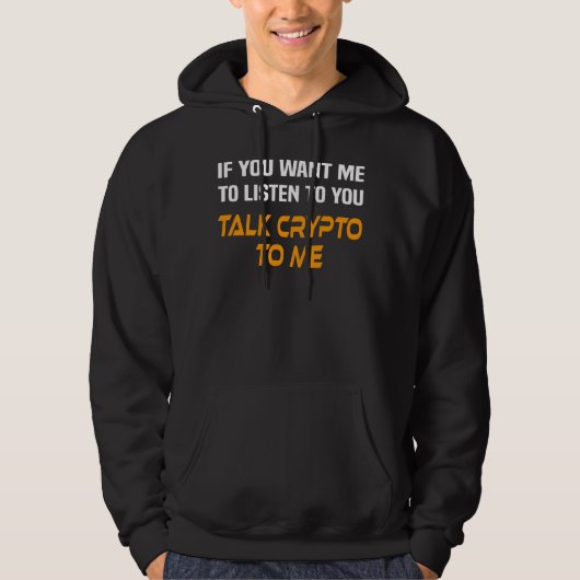 Krypto Crypto Trader Gezegde Krypto Currency Miner Hoodie (Voorkant)