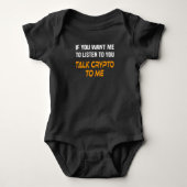 Krypto Crypto Trader Gezegde Krypto Currency Miner Romper (Voorkant)
