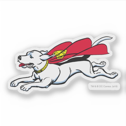 Krypto de hond sticker (Voorkant)