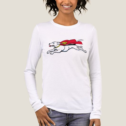Krypto de hond Tri-Blend shirt (Voorkant volledig)