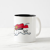 Krypto de hond tweekleurige koffiemok (Voorkant rechts)