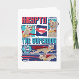 Krypto de Super-Dog Comic Panels Kaart
