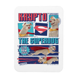 Krypto de Super-Dog Comic Panels Magneet