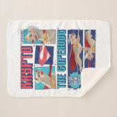 Krypto de Super-Dog Comic Panels Sherpa Deken (Voorkant (horizontaal))