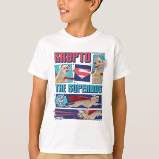 Krypto de Super-Dog Comic Panels T-shirt