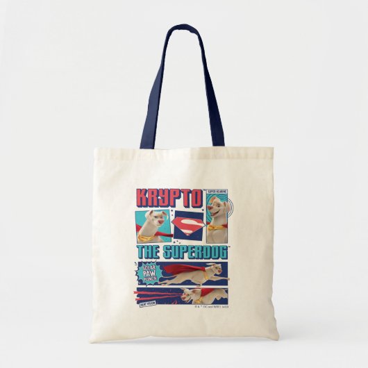 Krypto de Super-Dog Comic Panels Tote Bag (Voorkant)