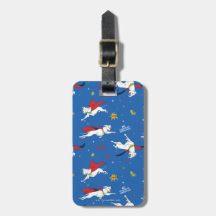 Krypto Flying Pattern Bagagelabel