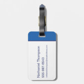 Krypto Flying Pattern Bagagelabel (Achterkant verticaal)