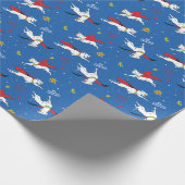 Krypto Flying Pattern Cadeaupapier (Hoek)