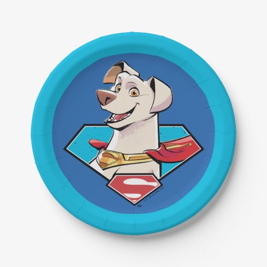 Krypto S-Shield Graphic Papieren Bordje (Voorkant)