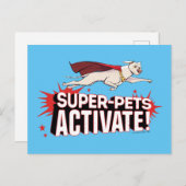 Krypto: Super-Pets activeren! Briefkaart (Voorkant / Achterkant)