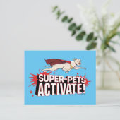 Krypto: Super-Pets activeren! Briefkaart (Staand voorkant)