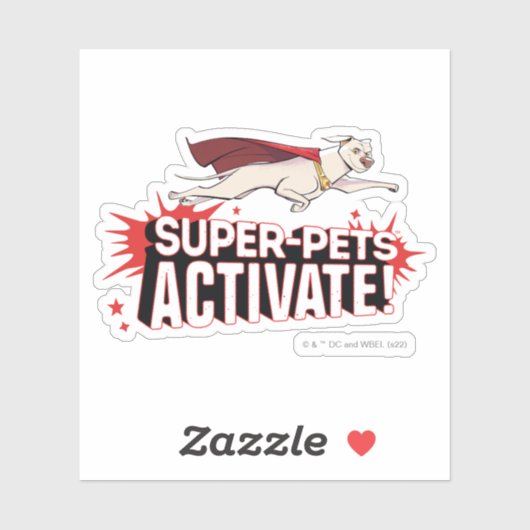Krypto: Super-Pets activeren! Sticker (Vel)