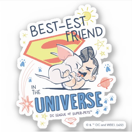 Krypto & Superman: Beste vriend in het universum Sticker (Voorkant)