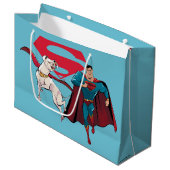Krypto & Superman Groot Cadeauzakje (Voorkant Gekanteld)