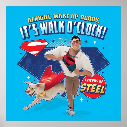 Krypto & Superman - Het is Walk O'Clock! Poster (Voorkant)