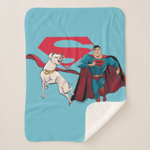 Krypto & Superman Sherpa Deken