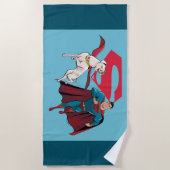 Krypto & Superman Strandlaken (Voorkant)
