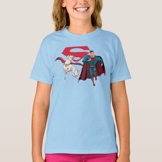 Krypto & Superman T-shirt (Voorkant)