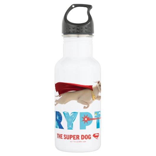 Krypto The Super-Dog Waterfles (Voorkant)
