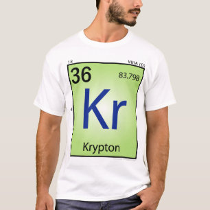 Krypton (Kr) Element T-Shirt - Voorzijde slechts