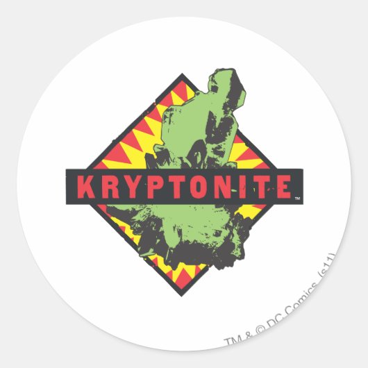 Kryptoniet Ronde Sticker (Voorkant)