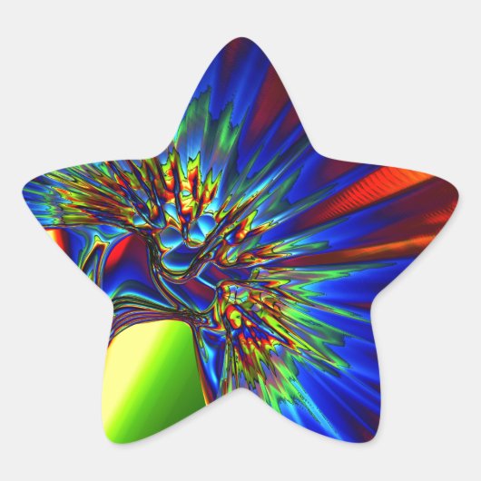 Kryptoniet Ster Sticker (Voorkant)