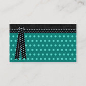 Krystal Chic Cartes de visite Turquoises (Dos)