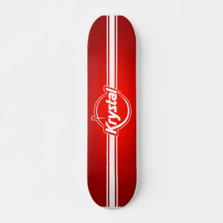 Krystal-Logo met klapplaat Skateboard