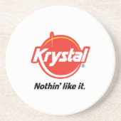 Krystal Logo Onderzetter in wit (Voorkant)