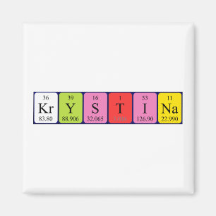 Krystina periodieke tabelnaam magnet magneet