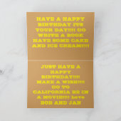 Ks Firey Windmill Sunset Carte de voeux d'annivers (Intérieur)