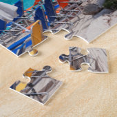 Ksamil, stadsbeachfront legpuzzel (Zijkant)