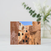 Ksar de Nalut, Libye Carte postale de voyage (Debout devant)