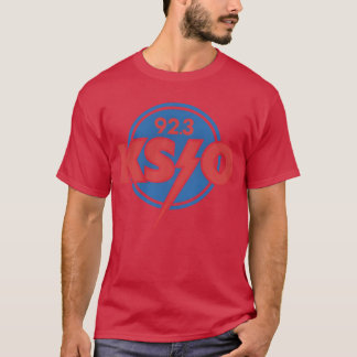 KSJO 92.3 Rock Radio Logo T-Shirt - Rétro Bolt Des