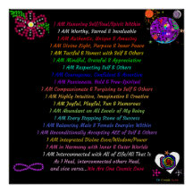 Ksmische bestellingen van 20 x 20 inch, Poster