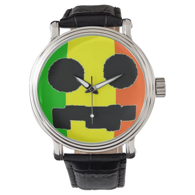 KSP! Rasta Face Watch Horloge (Voorkant)
