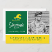 KSU Kentucky State University afgestudeerd Kaart (Voorkant / Achterkant)